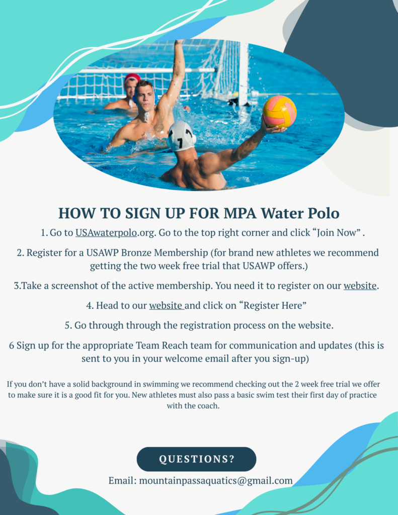 MPA Water Polo Signup Checklist